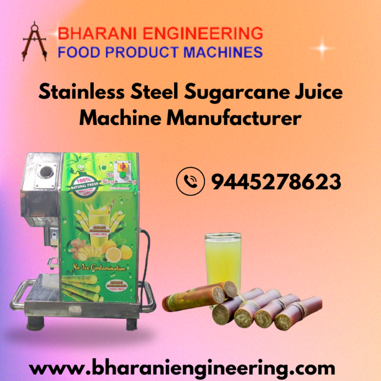 stainless steel sugarcane juice machine