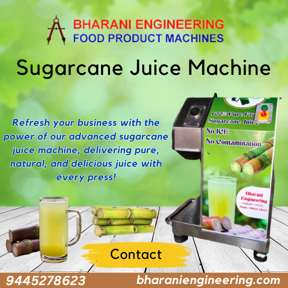 Sugarcane Juice Machine Manufacturer in Coimbatore