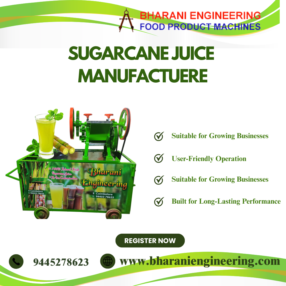 Sugarcane Juice Machine Manufacturers in Karnataka