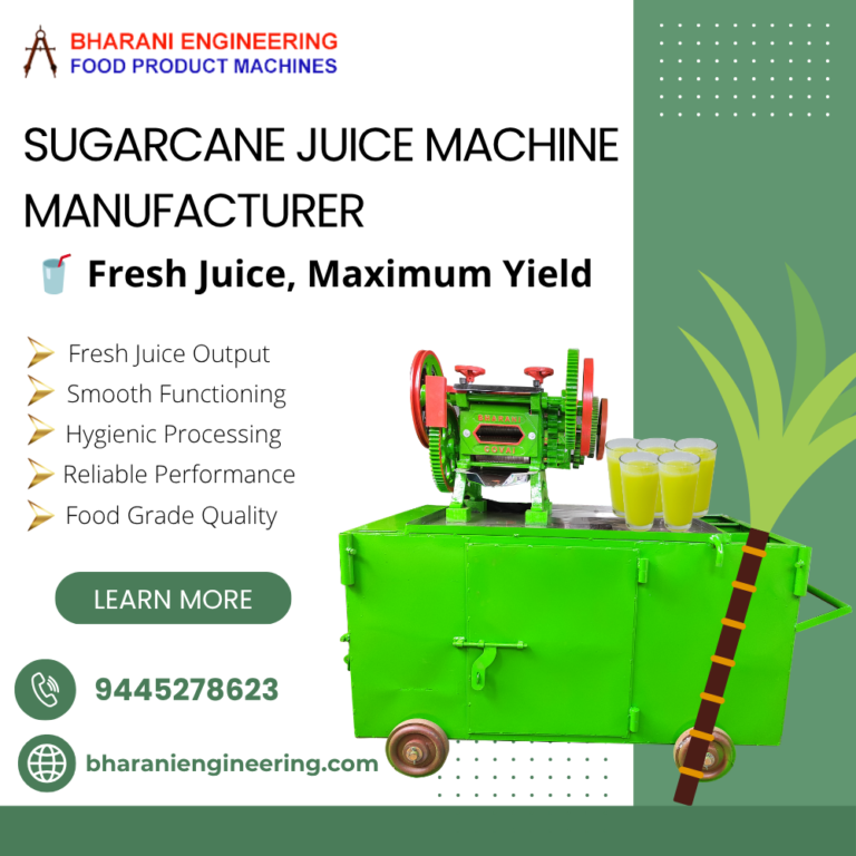 Sugarcane Juice Extractor Manufacturer In Coimbatore
