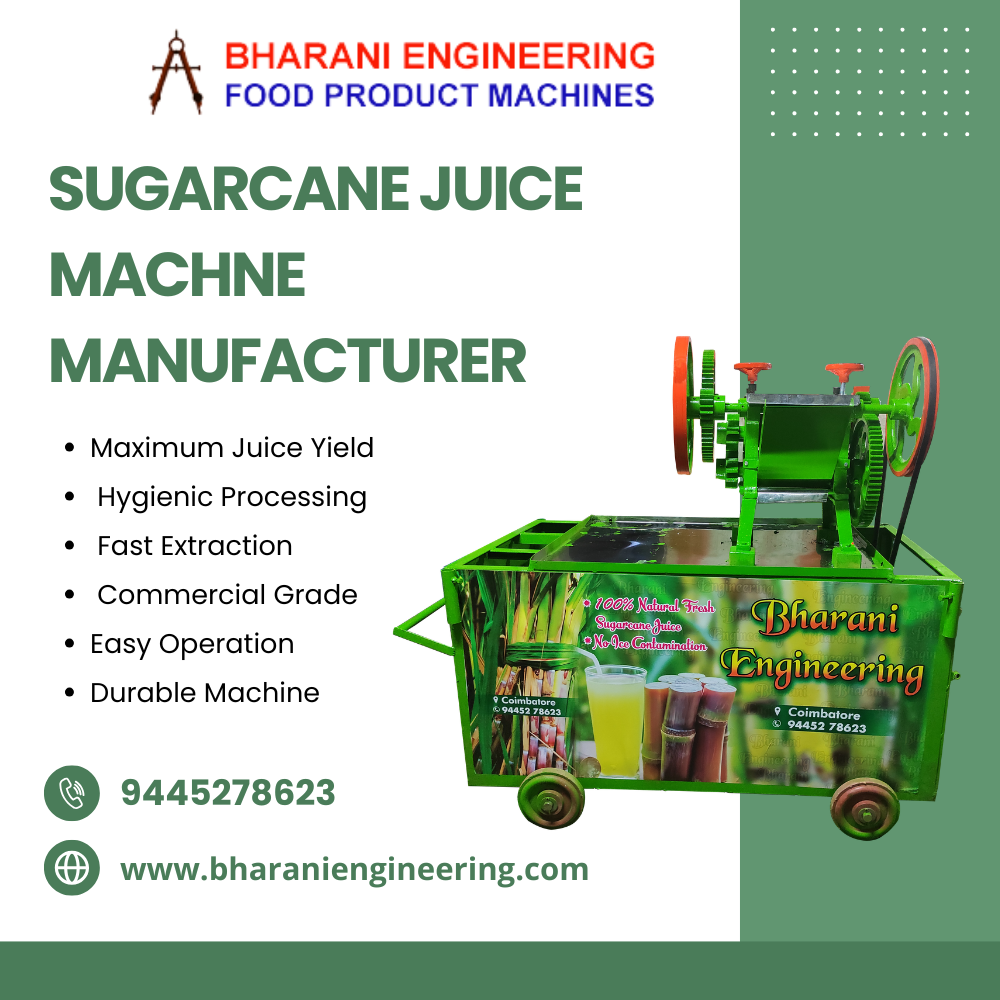Sugarcane Juice Machine Manufacturer in Tamil Nadu