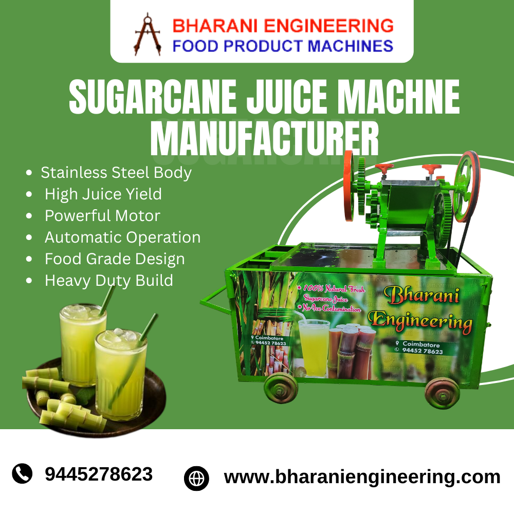Sugarcane Juice Machine Manufacturer in Coimbatore